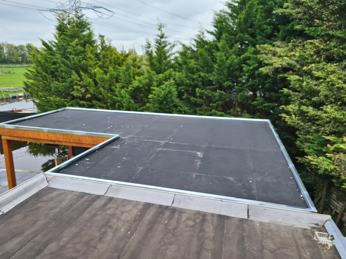 Projecten dak aanbrengen nieuwe aanbouw